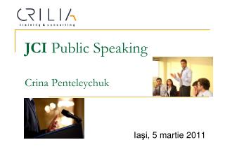 JCI Public Speaking Crina Penteleychuk