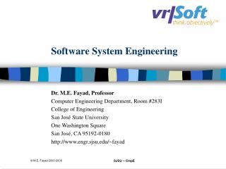 Software System Engineering