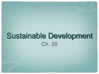 Sustainable Development