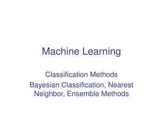 Machine Learning