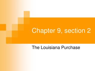 Chapter 9, section 2