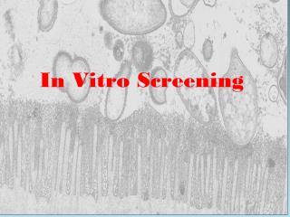 In Vitro Screening