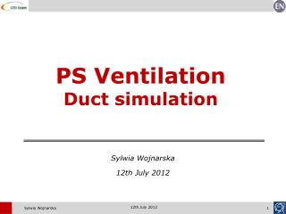 PS Ventilation Duct simulation