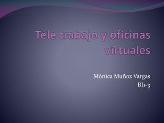 Tele trabajo y oficinas virtuales