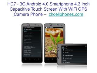 3G Android 4.0 Smartphone 4.3 Inch Capacitive Touch Screen W