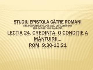 Cuprins ul Pasajului 9:30-10:21