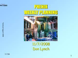 PHENIX WEEKLY PLANNING