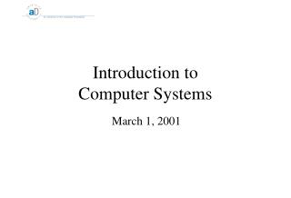 Introduction to Computer Systems