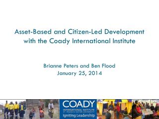 The Coady International Institute St Francis Xavier University