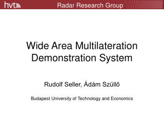 Wide Area Multilateration Demonstration System