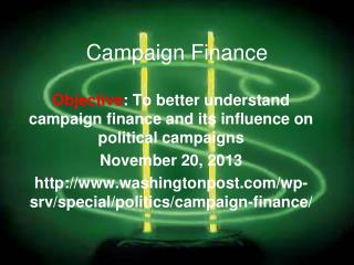 Campaign Finance