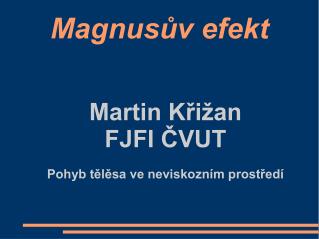 Magnusův efekt