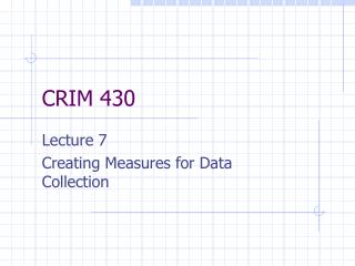 CRIM 430