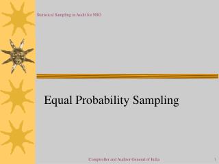 Equal Probability Sampling