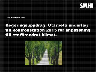 Lotta Andersson, SMHI