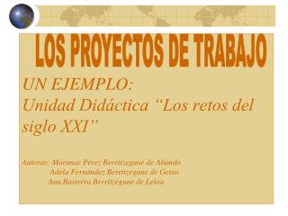 LOS PROYECTOS DE TRABAJO