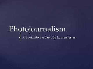 Photojournalism