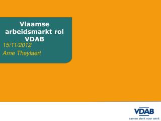 Vlaamse arbeidsmarkt rol VDAB