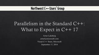 Parallelism in the Standard C++: What to Expect in C++ 17