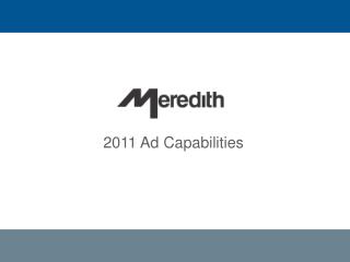 2011 Ad Capabilities