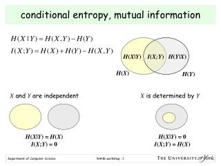 conditional entropy, mutual information