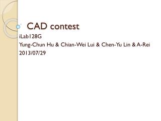 CAD contest