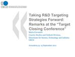 Taking RD Targeting Strategies Forward: Remarks at the Target Closing Conference