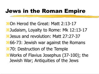 Jews in the Roman Empire