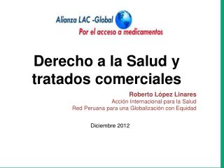 Derecho a la Salud y tratados comerciales