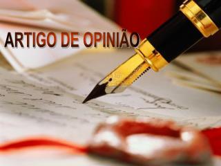 ARTIGO DE OPINIÃO