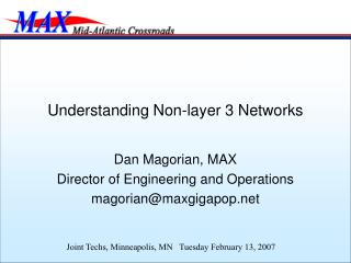 Understanding Non-layer 3 Networks