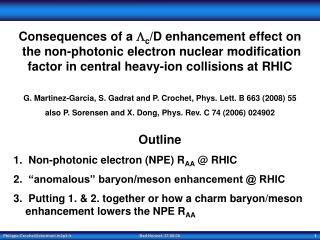 Consequences of a  c /D enhancement effect on the non-photonic electron nuclear modification