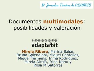 Documentos multimodales : posibilidades y valoración