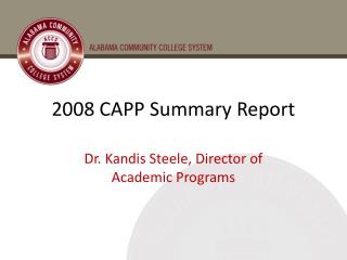 2008 CAPP Summary Report