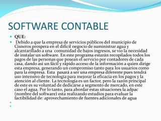 SOFTWARE CONTABLE