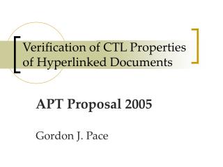 Verification of CTL Properties of Hyperlinked Documents