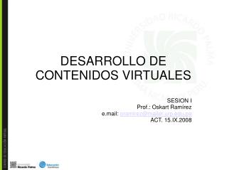 DESARROLLO DE CONTENIDOS VIRTUALES