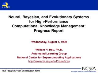 Neural, Bayesian, and Evolutionary Systems for High-Performance