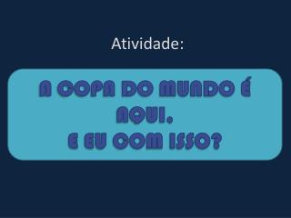 Atividade: