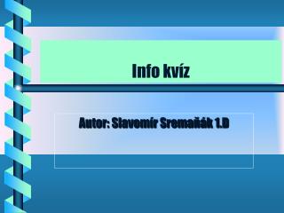 Info kvíz