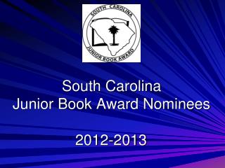 South Carolina Junior Book Award Nominees