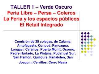 Análisis Feria Libre – Persa – Coleros La Feria y los espacios públicos