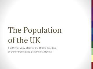 The Population of the UK