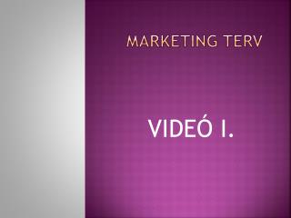 MARKETING TERV