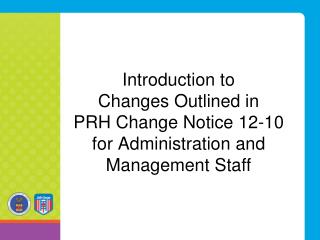Background to PRH Changes