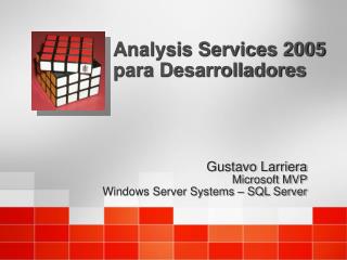 Analysis Services 2005 para Desarrolladores