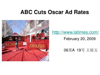 ABC Cuts Oscar Ad Rates