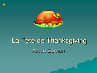 La Fête de Thanksgiving