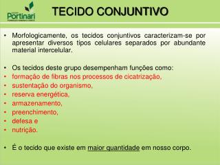 TECIDO CONJUNTIVO