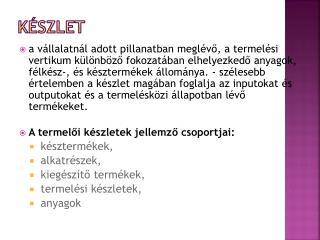 Készlet